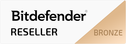 Managed IT Services Partnership Badge with Bitdefender Logo